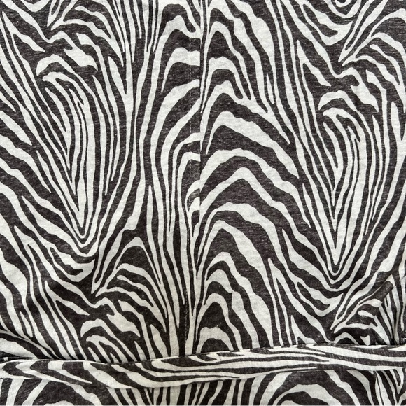 Banana Republic Zebra Print Linen Wrap Top - Picture 8 of 8